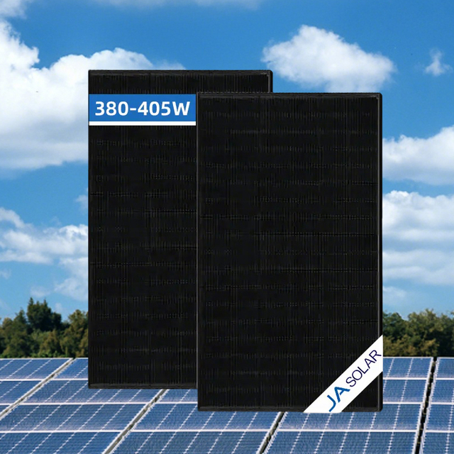 JA All Black 380w-415w Solar Panels Best Selling Tier-1 Brand Pv Panels Max Power Glass Front Stock