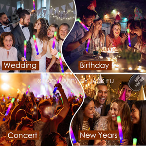 Cá nhân màu LED Foam <span class=keywords><strong>Stick</strong></span> dài sao Neon Glow <span class=keywords><strong>Stick</strong></span> cho buổi hòa nhạc năm mới Bên-nhấp nháy ánh sáng dùi cui - Product Image 3