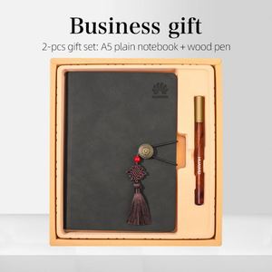 Cuaderno con Cierre de Nudo Chino Estilo Retro, Memoria USB y Bolígrafo, Set de Regalo Empresarial, Cuadernos de Oficina, Gran Venta - Product Image 5