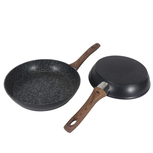 Juego de sartén forjado de aluminio de alta calidad con mango grande de silicona, cocina de ocio garantizada - Product Image 1