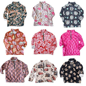 เสื้อสเวตเตอร์แขนยาวผ้าฟลีซแบบมีฮู้ดสำหรับเด็กและแม่มีซิปแบบสวมหัวมีซิปแบบตะวันตก - Product Image 1