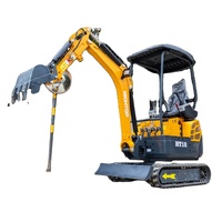 Mesin Konstruksi CE HIGHTOP Mini Digger dengan Katup Tengfei untuk Teknik Infrastruktur Excavator HT15HT18HT20