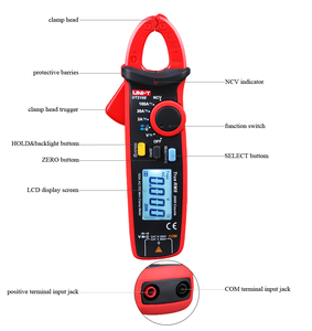 แคลมป์มิเตอร์วัดกระแสไฟฟ้ากระแสสลับ รุ่น UT210A/UT210B/UT210C/UT210D/UT210E แบบขนาดเล็ก - Product Image 4