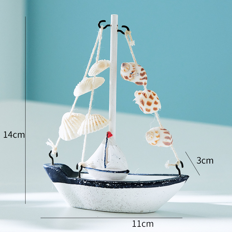 White No mesh shell sailboat