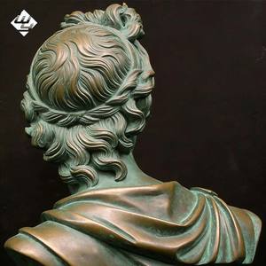 抽象芸術装飾公園特注金属等身大美しい大型屋外半身像のアポロブロンズ彫刻 - Product Image 3