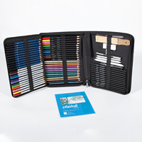 Set de Dessin Professionnel 71 Pièces : Crayons Esquisse, Fusain, Couleur et Techniques Mixtes