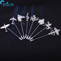 Prix usine personnalisé bas quantité minimale de commande métal mode broche bâton broche affaires Style hommes costume épinglette broche Badge épingle