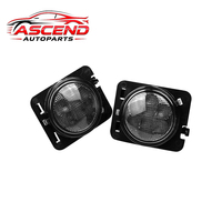 Feux de position latéraux LED ambre pour ailes de véhicule, vente en gros d'usine, pour Wrangler JK 2007-2018, rétrofit/amélioration, 12V 9W