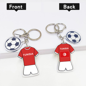 Frosted <strong>Vintage</strong> Acrylic Jersey Keychain Retro Look for Old School Sports Fan - Product Image 2