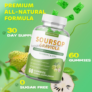 Welnessways Bán Buôn Hữu Cơ Soursop Lá Trái Cây Chiết Xuất Năng Lượng Tăng Soursop Graviola Gummies - Product Image 4