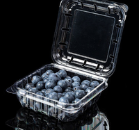 Ecologisch verantwoorde verpakking PLA fruitdoos met aangepast logo, diverse maten beschikbaar, composteerbaar, geventileerde PLA fruitpunnetten verpakking