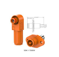 Connecteur de stockage d'énergie ABS 8mm 6mm à verrouillage rapide IP67 étanche mâle/femelle pour systèmes solaires usage domestique