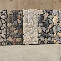 Panneaux décoratifs en gros Panneaux de fausse pierre artificielle flexible légère en PU pour le revêtement des murs extérieurs