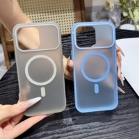 Nouvelles coques de téléphone portable magnétiques sans fil antichoc en PC mat givré de luxe pour 18 17 16 15 14 13 12 11 Pro Max