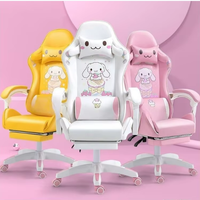 Haute qualité personnalisé Anime cuir ergonomique inclinable mignon bleu rose Silla Gamer chaise Gamming chaise avec repose-pieds