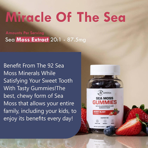Gummies de soutien thyroïdien à marque privée, à base d'algues marines et de varech, pour détoxification et nettoyage, format bonbon gélifié - Product Image 5