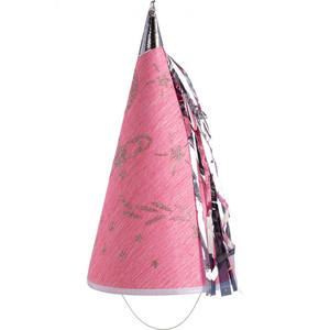 Cappello da Fata in Carta Rosa H 30CM - Product Image 1
