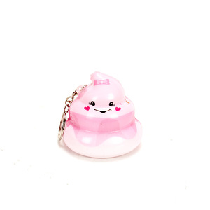 ของเล่นบีบลดความเครียดรูปอึน่ารัก ขายส่ง ของเล่นบีบ PU โฟม คืนรูปช้า พวงกุญแจบีบแก้เครียด - Product Image 5