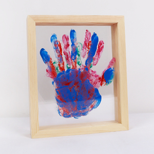 Cadre photo commémoratif pour empreintes <span class=keywords><strong>de</strong></span> paume d'enfant, en bois, application <span class=keywords><strong>de</strong></span> peinture sûre, fabricants d'empreintes <span class=keywords><strong>de</strong></span> mains et <span class=keywords><strong>de</strong></span> pieds <span class=keywords><strong>de</strong></span> <span class=keywords><strong>famille</strong></span> - Product Image 1
