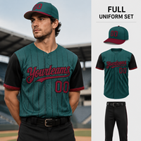 Ensemble de maillots de baseball pour entraînement sportif, vêtements de sport à boutons intégraux, uniformes de baseball et de softball personnalisés pour équipe, toucher doux