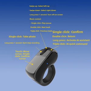 Accessori per <span class=keywords><strong>Occhiali</strong></span> Smart AI per Controller Ring Mouse <span class=keywords><strong>con</strong></span> Touch Screen e Funzione di Scorrimento Pagine, Ricarica Type-C - Regalo - Product Image 2