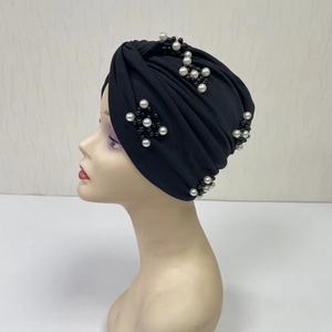 MH-1211 Nouveau Design Hijab Turban pour Femmes avec Perles - Polyester Extensible Taille Unique pour Sport, Plage, <span class=keywords><strong>Cyclisme</strong></span>, Pêche et Usage Quotidien - Product Image 5