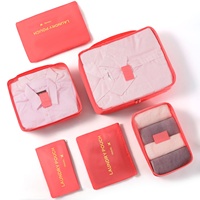 6 cubes de rangement pour bagages de voyage, sacs organisateurs de compression avec poignée pour valise, vêtements et chaussures