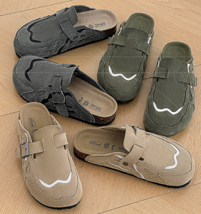 Zuecos personalizados Boston Sliders zapatillas famosas para hombre toboganes verano zuecos corcho mulas moda lujo tobogán personalizado sandalia Birks - Product Image 2