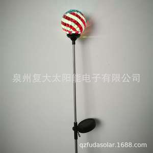 โคมไฟสวนโมเสคพลังงานแสงอาทิตย์ LED สแตนเลสสตีล ทนน้ำ สำหรับตกแต่งภายนอก - Product Image 2