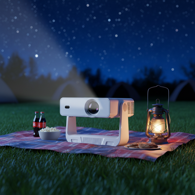 JUNUO C880 LED 4K 720P Portable Mini Projector Home Theater Android 14 Smart Projector BT Dual Band WiFi