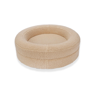 Удобные кровати для собак круглой формы с высокой стенкой, на заказ, кровать для собак с прочной тканью и съемным моющимся покрытием - Product Image 2