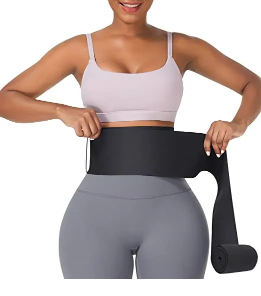 Custom Tummy Belly Wrap Bandage Waist Trainer Slim Elastic Bands Waist Exercise Fitness Snatch Belt