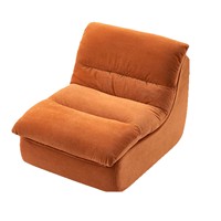 Fauteuil pouf moderne en velours compressé sous vide, lavable, pour salon, chambre, balcon, canapé de loisirs confortable, usage domestique