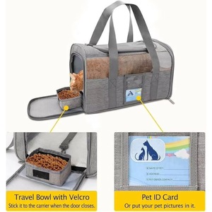 Free Sample Pet <b>Carrier</b> Airline Approved, <b>Cat</b> <b>Carriers</b> for Medium <b>Cats</b> Small <b>Cats</b>, <b>Soft</b> Dog <b>Carriers</b> for Small Dogs Medium - Product Image 4