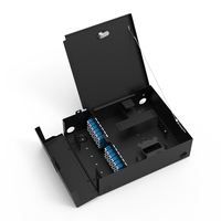 Panel de Conexiones de Fibra Óptica ODF Compacto de Montaje en Pared 4LGX con Puerta con Cierre Extraíble para Gestión de Cables FTTH en Interiores