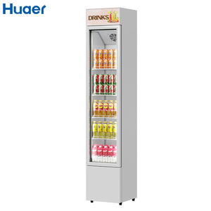 Réfrigérateur mince <span class=keywords><strong>de</strong></span> réfrigérateur <span class=keywords><strong>de</strong></span> porte en verre <span class=keywords><strong>de</strong></span> refroidisseur d'affichage <span class=keywords><strong>de</strong></span> boisson droite étroite grande - Product Image 2