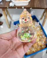 Ensemble de jouets squishy de Noël scintillants Q, jouets anti-stress rebondissants et masticables en TPR souple pour échange de cadeaux de Noël
