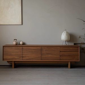 <span class=keywords><strong>Meuble</strong></span> <span class=keywords><strong>TV</strong></span> en noyer noir d'Amérique du Nord, <span class=keywords><strong>meuble</strong></span> <span class=keywords><strong>de</strong></span> divertissement en bois massif <span class=keywords><strong>de</strong></span> style nordique, <span class=keywords><strong>meuble</strong></span> <span class=keywords><strong>de</strong></span> sol moderne <span class=keywords><strong>de</strong></span> luxe léger <span class=keywords><strong>de</strong></span> style japonais - Product Image 3