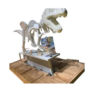 Attractive Professional Amusement Park Equipment Realistic Halloween Decoration Tyrannosaurus Rex Archaeological Table for Kids