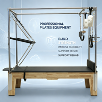 Lit de Pilates Cadillac MJD M201A en chêne, matériau durable, boîte en bois, utilisation domestique et commerciale, entraînement de yoga, fitness, musculation