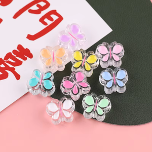 Acrílico dibujos animados Animal estrella corazón DIY lazos para el cabello teléfono móvil cadena joyería cuentas sueltas - Product Image 6