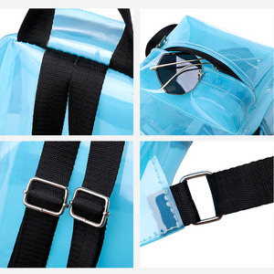Custom Waterproof Personalized <b>Clear</b> Pvc Transparent Mini <b>Backpack</b> Ladies Women <b>Backpack</b> - Product Image 3
