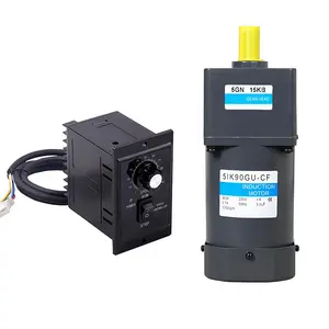 120W 90mm size output speed 3~500rpm/min ac speed adjust motor with controller ac induction variable motor