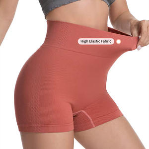 Shorts de sport respirants à séchage rapide, sans coutures, pour la course et l'entraînement, avec contrôle du ventre, taille haute et effet push-up pour femmes - Grande <span class=keywords><strong>Vente</strong></span> - Product Image 2
