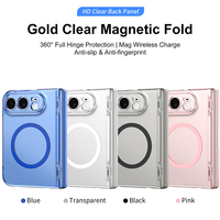 Nouvelle coque magnétique transparente anti-jaunissement pour iPhone 18 Duo, coque arrière rigide en PC avec protection d'écran avant pour Samsung Z Fold 8
