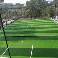 Günstiger Hochwertiger 60mm Dunkel-Hellgrüner Fußball-Kunstrasen Kunststoffteppich Künstlicher Rasen