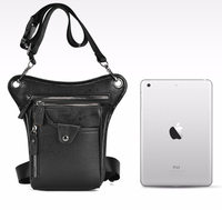 Sac de taille en cuir pour hommes femmes ceinture Bumbag multi-usages moto tactique cyclisme équitation randonnée Camping pochette