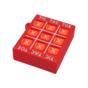 Portachiavi Tic Tac Toe Stampato in 3D, Mini Gioco da Tavolo Portatile, Giocattolo Antistress, Ciondolo per Zaino, Regalo - Product Image 1