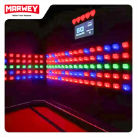 Equipo de entretenimiento caliente Activación deportiva Iluminación LED Rejilla de reacción de pared Activar juego Climb Room Interactive Active Arena Game