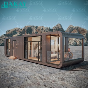 Maisons extérieures préfabriquées personnalisées en usine Hôtels mobiles Bâtiments modulaires démontables Maison conteneur capsule détachable - Product Image 2